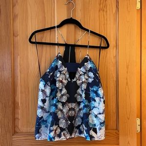 NWOT Finders Keepers abstract floral tank